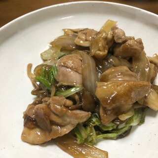 鶏もも肉の野菜あんかけ